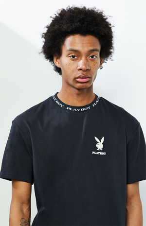 Playboy By PacSun Logo Collar Long Sleeve T-Shirt