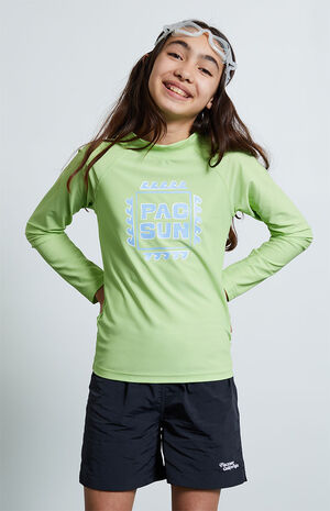 Green Wave Long Sleeve Rashguard image number 5