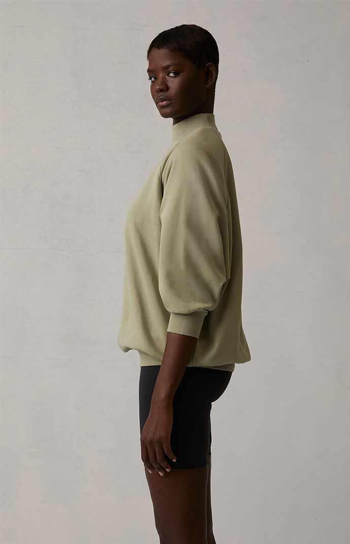Mock neck sweatshirt best sale womens