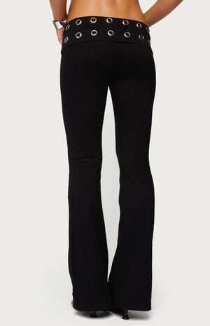 Nairobi Grommet Foldover Flare Leggings image number 3