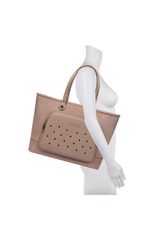 Latte Large Pocket Tote Bag image number 9