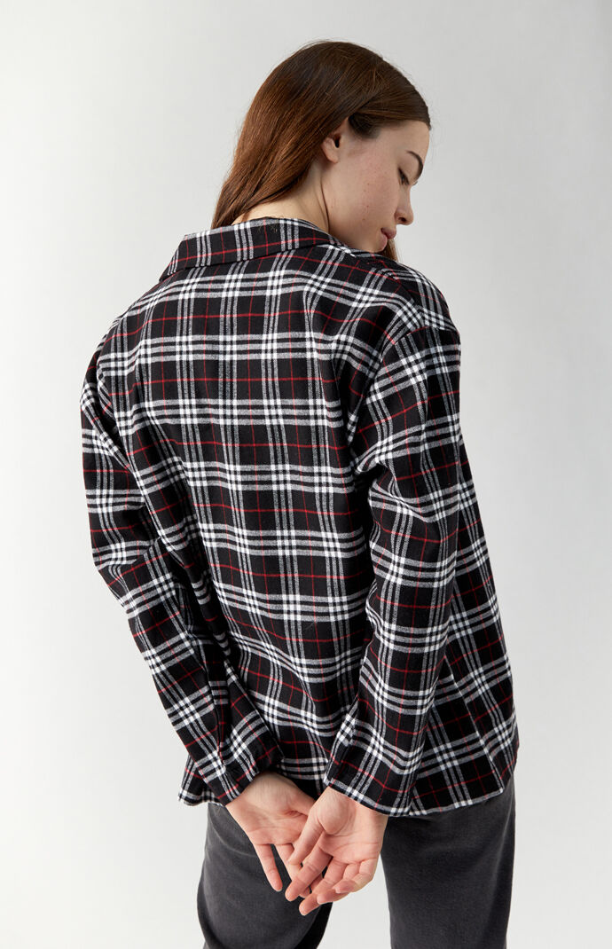 Long Sleeve Boyfriend Flannel Shirt