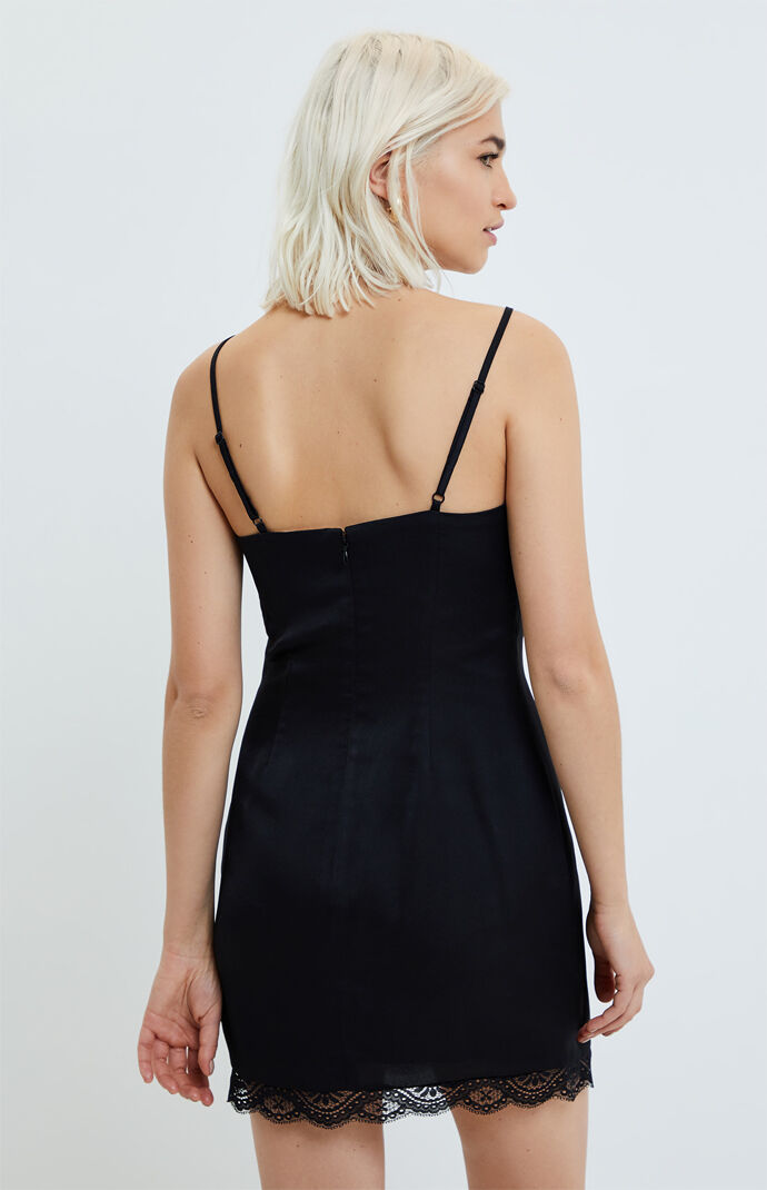 Lace V-Neck Mini Dress