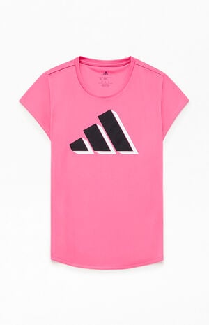Kids Pink Cap Sleeve T-Shirt image number 1