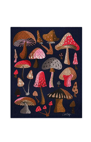 Cat Coquillette Mushroom Collection Jigsaw Puzzle