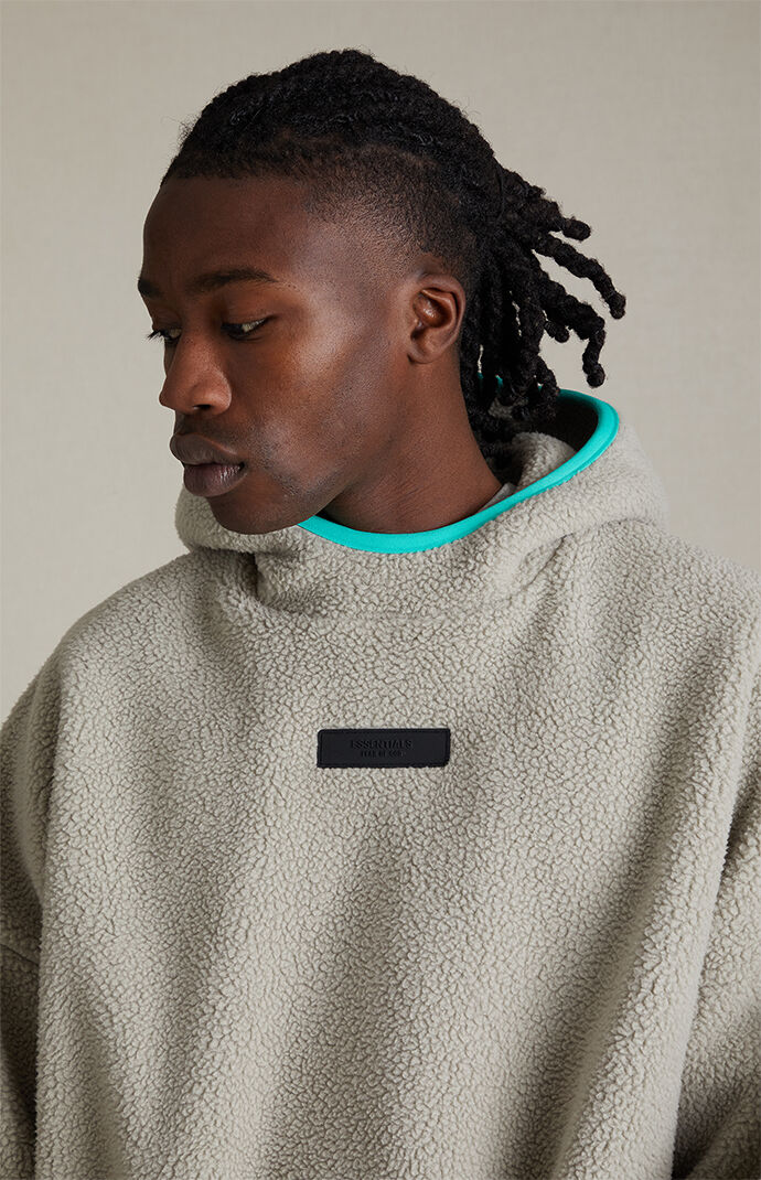 Fear of God Essentials Seal Sherpa Polar Fleece Hoodie | PacSun