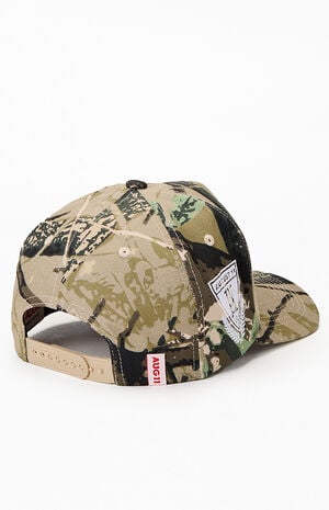Jungle Camo 11 Snapback Hat image number 3