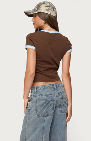 Zeke Contrast T-Shirt image number 3