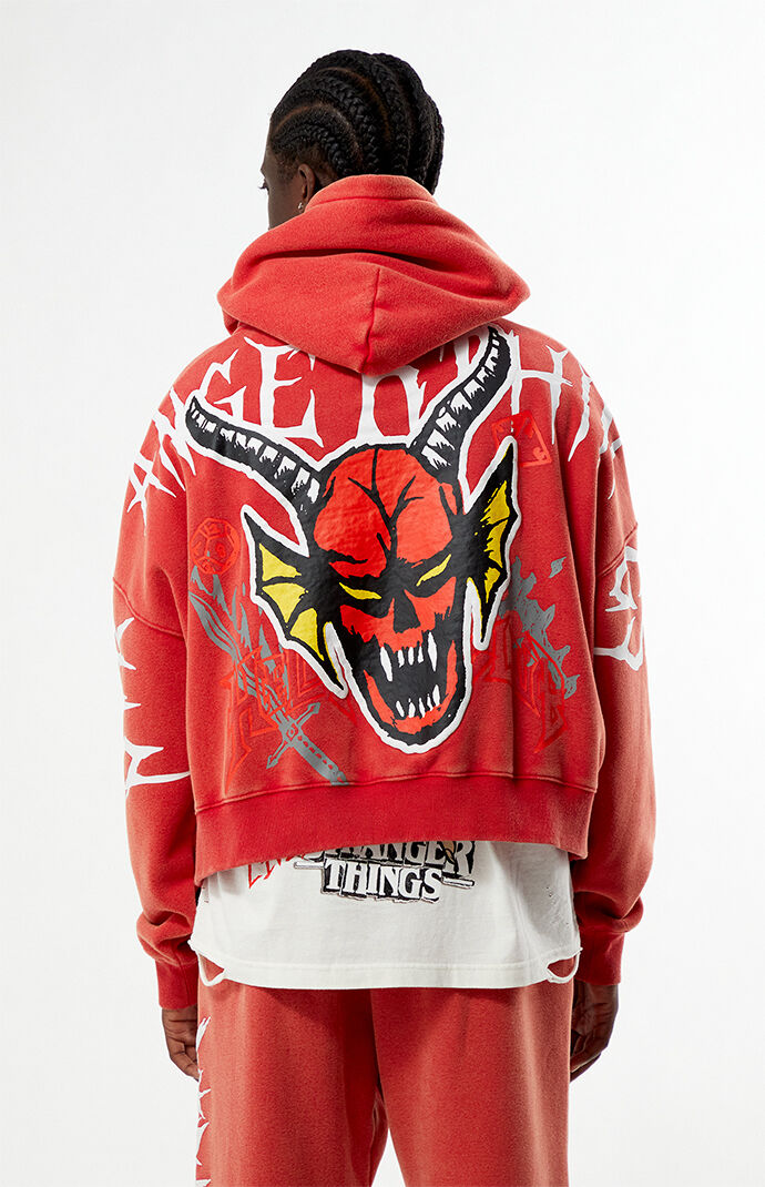 Netflix x Stranger Things Red Hellfire Club Hoodie | Pacsun