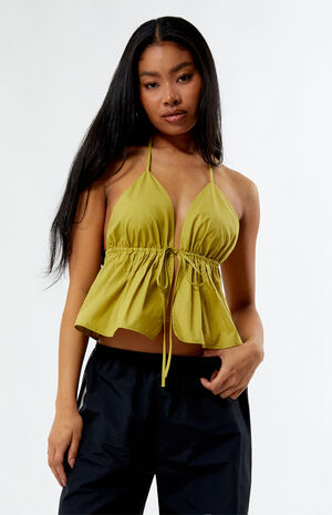 Tie Front Babydoll Top image number 1