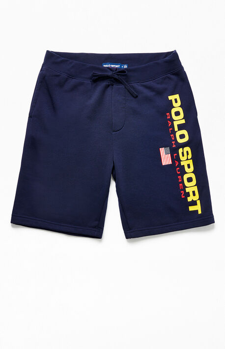 Navy Sport Fleece Shorts