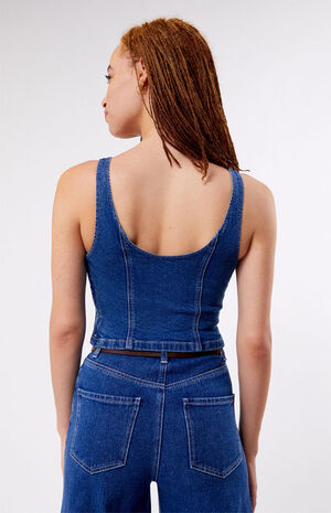 Posey Denim Corset Top image number 4