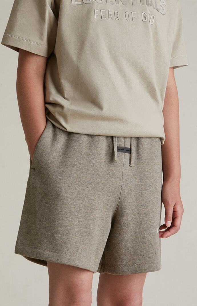 Fear of God ESSENTIALS Kids Homestead Heather Fleece Soccer Sweat