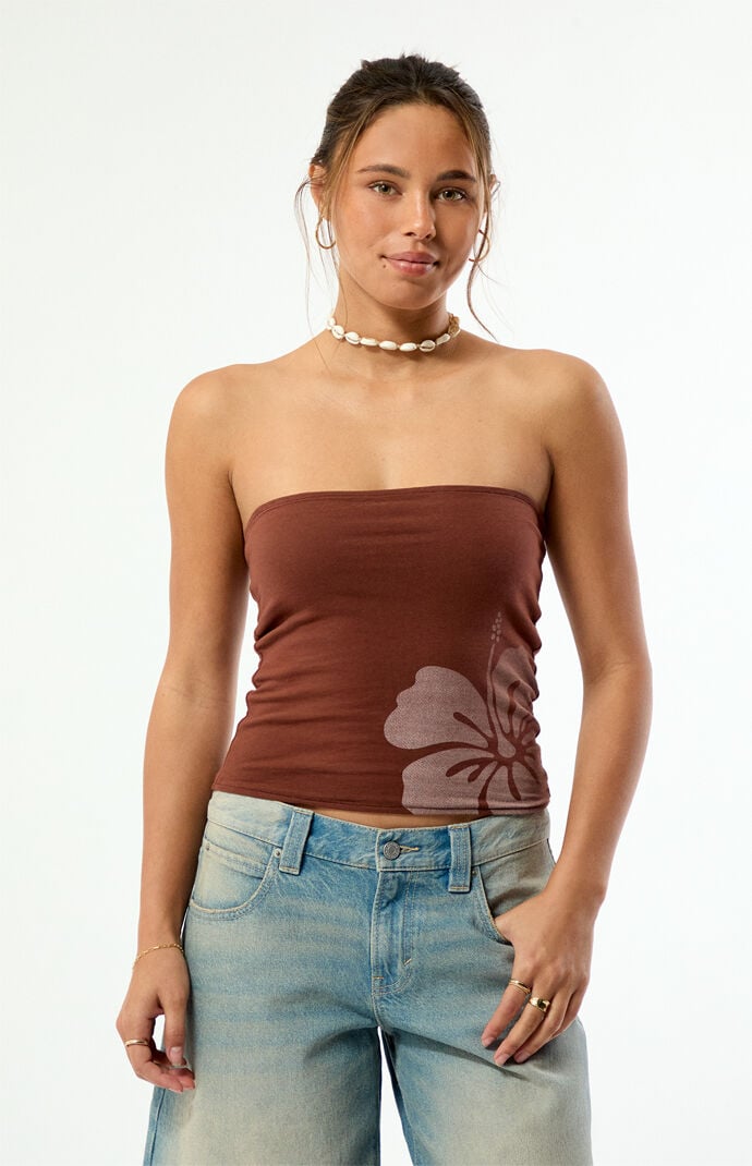 Your Favorite Hibiscus Tube Top | Pacsun