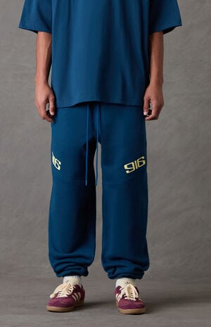 Blue Classic Moto Jogger Sweatpants image number 3