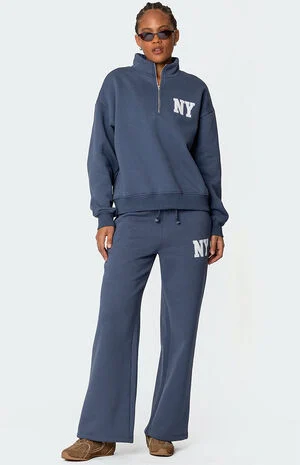 NY Wide Leg Sweatpants image number 1