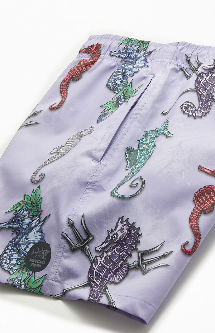 Sea Horses 17" Swim Trunks