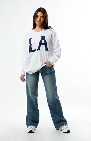 LA Long Sleeve Oversized T-Shirt image number 4
