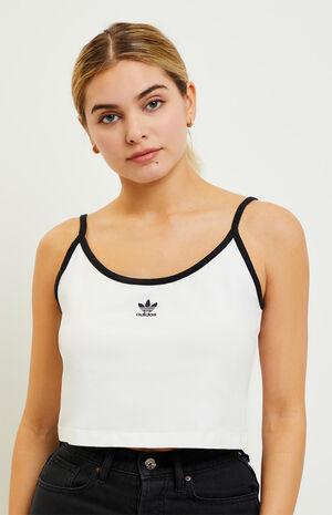 White & Black Trefoil Cami Top image number 1