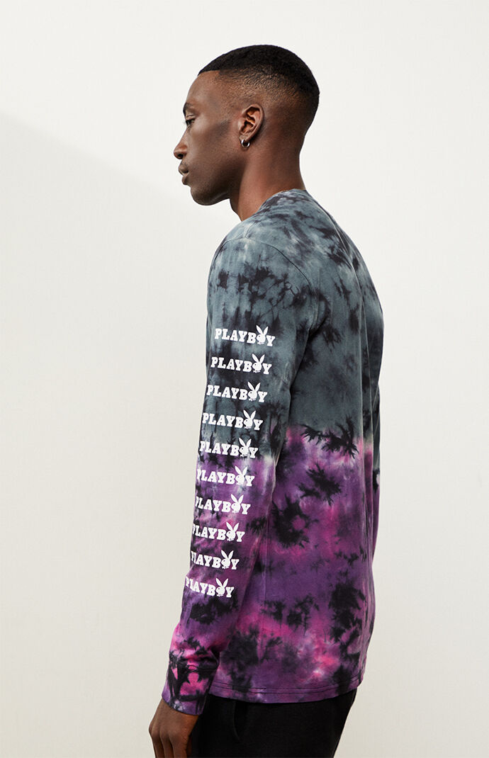 PacSun x Playboy Tie-Dyed Stack Long Sleeve T-Shirt at ...