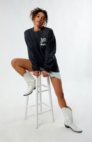 Horse Riding Howdy Crew Neck Sweatshirt image number 1