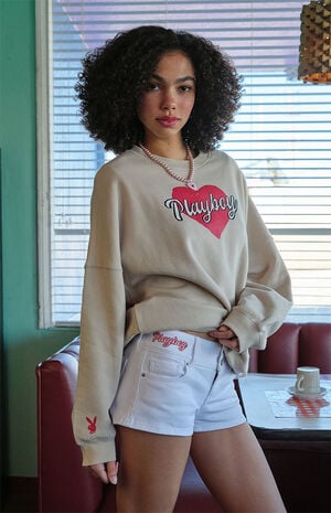 By PacSun Sweet Ruby Bunny Low Rise Denim Shorts image number 4