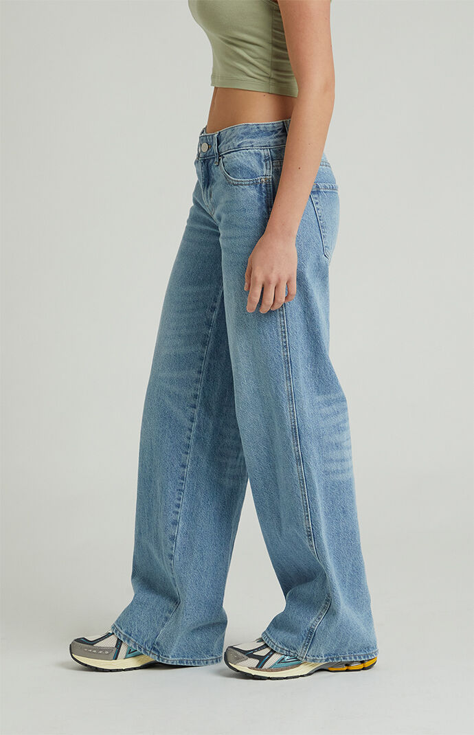 PacSun Eco Medium Indigo Low Rise Baggy Jeans PacSun