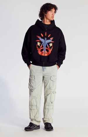 Light Indigo Baggy Cargo Jeans