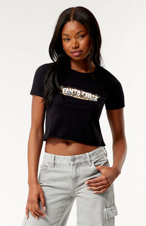 Desert Strip Cropped T-Shirt image number 1