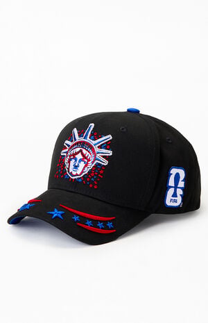 Embroidered Lady Liberty Snapback Hat image number 2