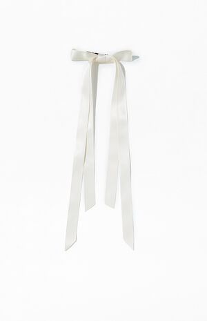 Double Ribbon Bow Clip image number 1