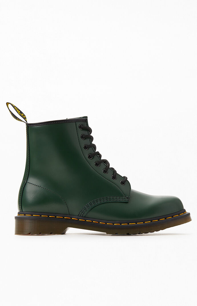 women's green dr marten boots