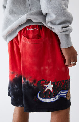 Tie-Dyed Sixers Shorts Tie-Dyed Sixers Shorts image number null