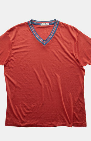 '80s Ringer Blank V-Neck Top image number 2
