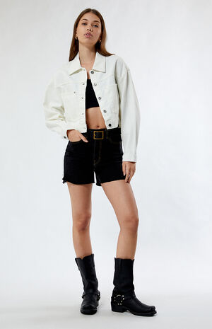 Raynes Cropped Trucker Jacket image number 4