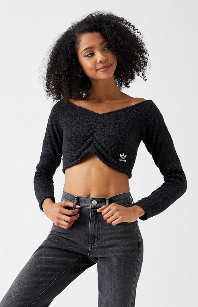 adidas off the shoulder top