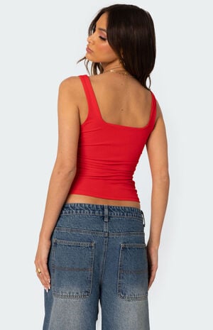 Rio Ruched Square Neck Top image number 4