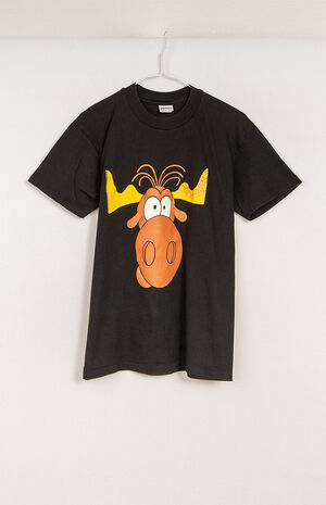 Upcycled Grumpy Moose T-Shirt image number 1