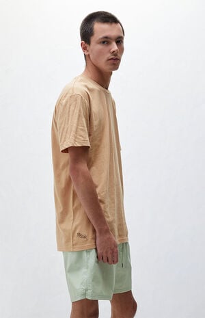 Tan Regular Fit Solid T-Shirt image number 3