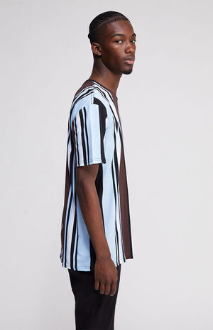 Black Vertical Striped T-Shirt image number 2