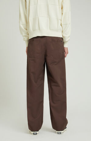 Brown Baggy Chino Pants image number 3