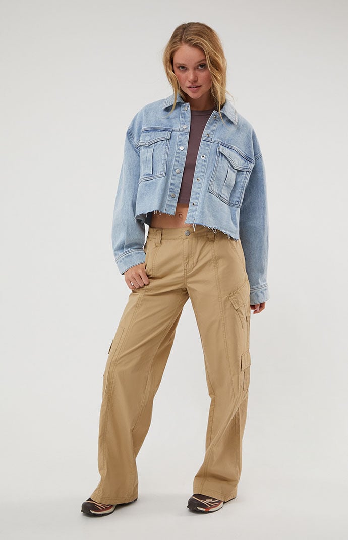 PacSun Raw Cut Denim Trucker Jacket PacSun
