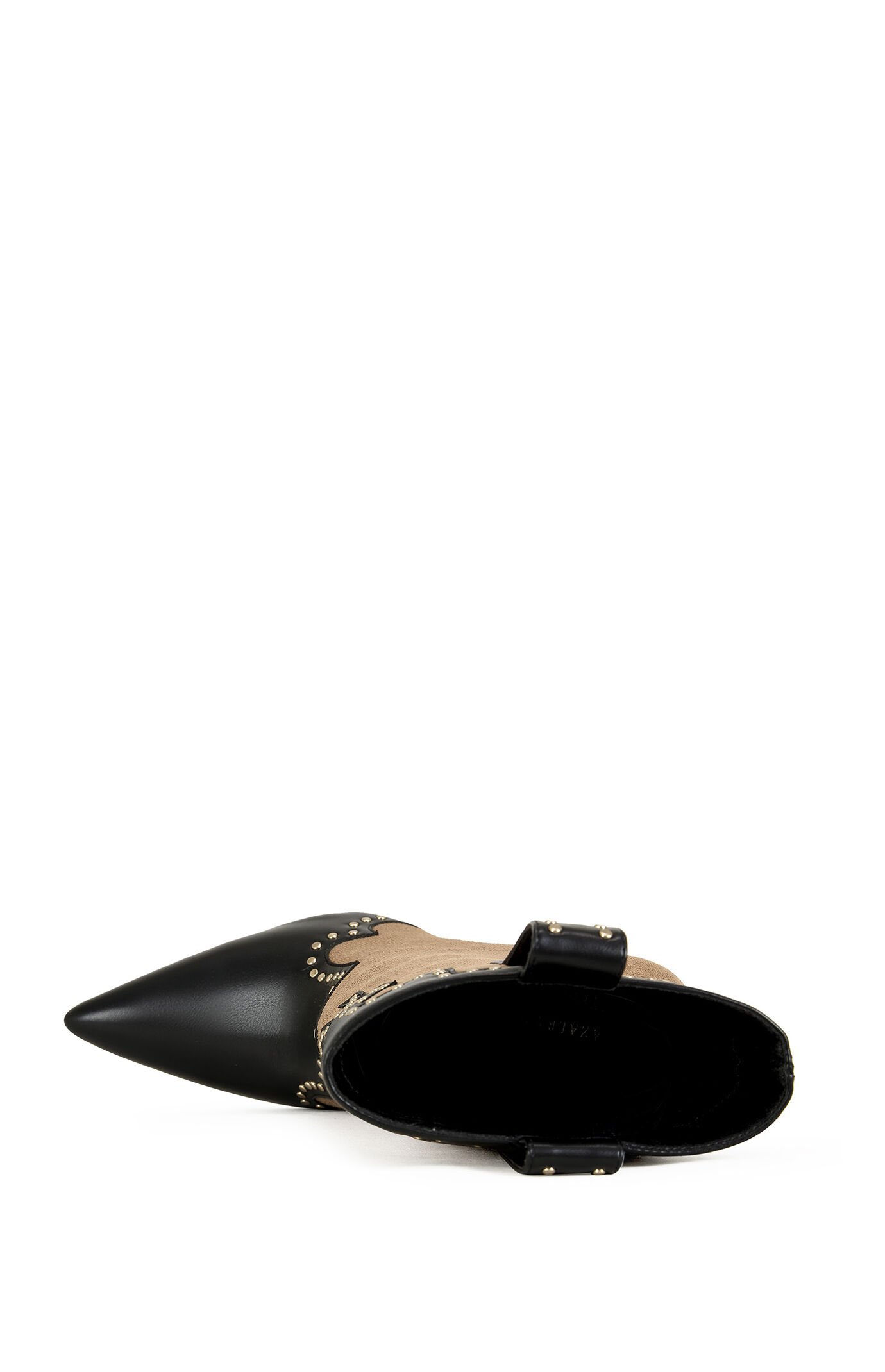 AZALEA WANG Tallulah Cogna Western Wedge Booties