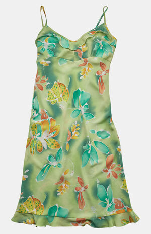 2000s Floral Midi V-Neck Dress image number 1