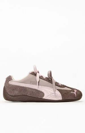 Women's Brown Speedcat Brushed Luxe Sneakers image number 1