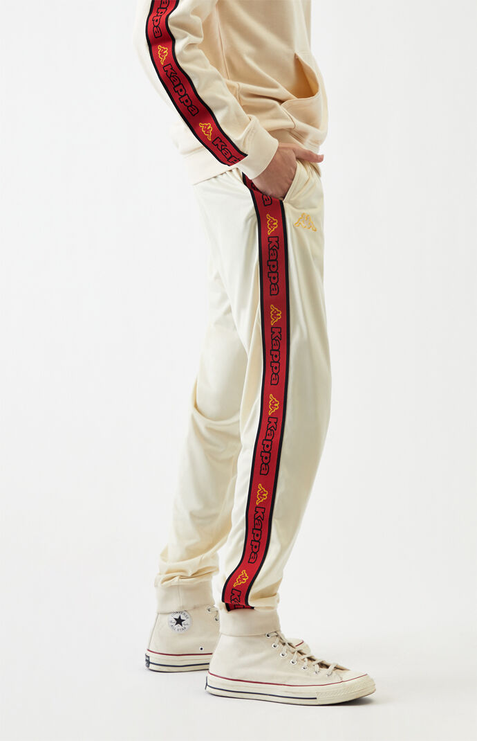 Beige Logo Tape Alic 2 Track Pants