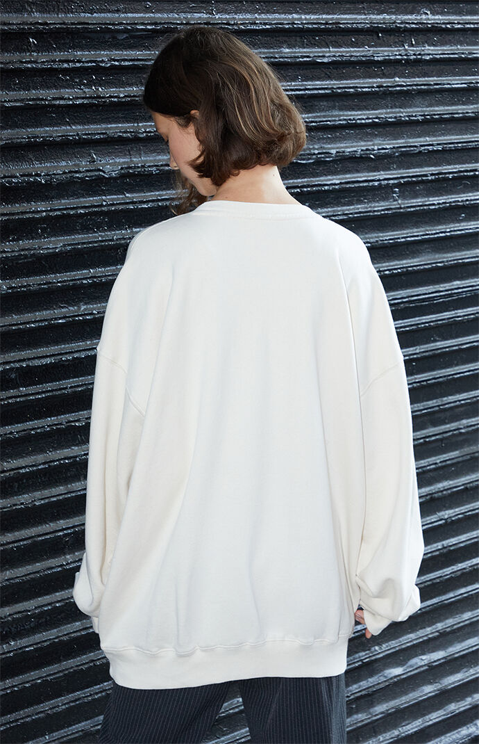 White round neck sweatshirt discount