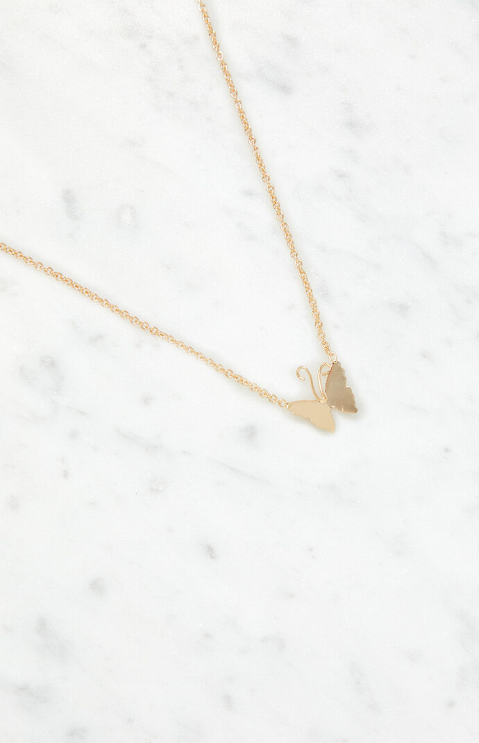 Pacsun butterfly clearance necklace