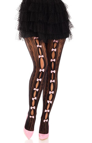 Sweetheart Striped Tights image number 1