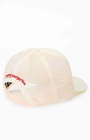 Aspire To Retire Script Trucker Hat image number 2